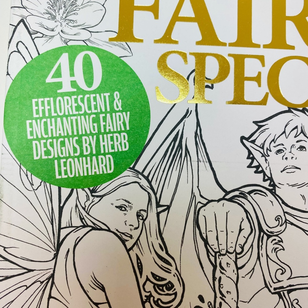 Colouring Heaven Coloring Book Nouveau Fairies Special Issue # 72 Rare 40 Sheets - Picture 4 of 5
